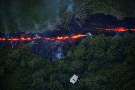 damage caused by volcanic eruption.